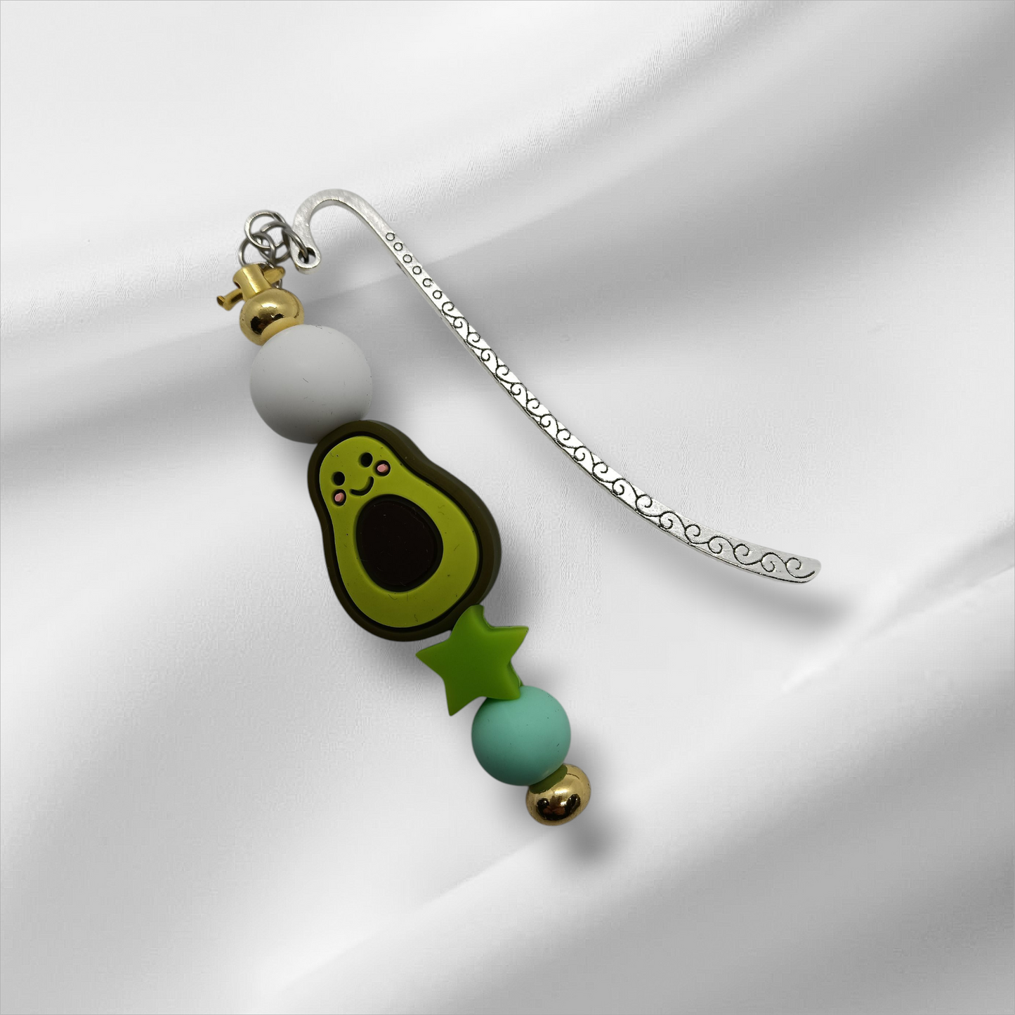 Avocado Beaded Bookmark