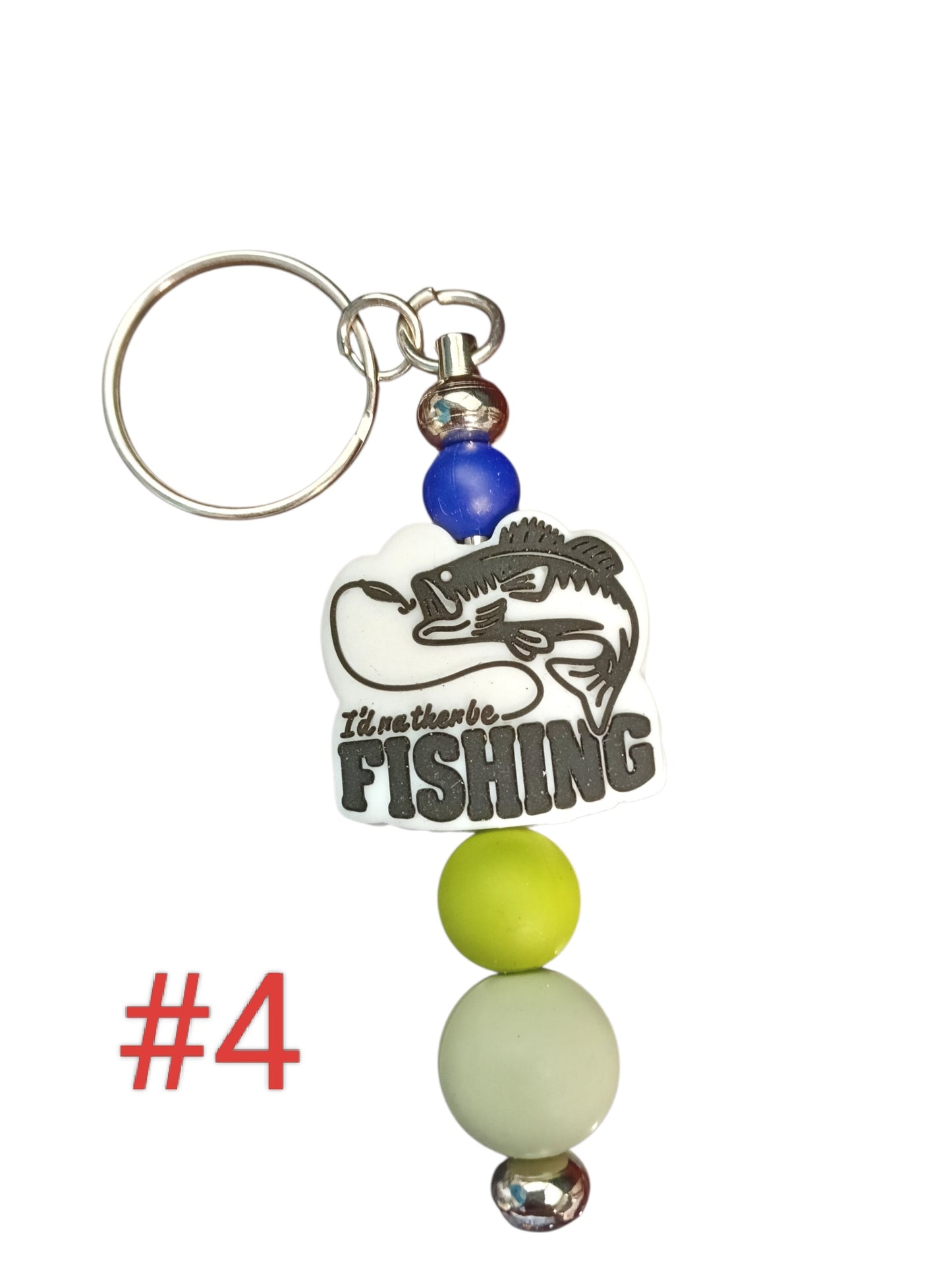 Humour series- assorted designs silicone beaded keychain