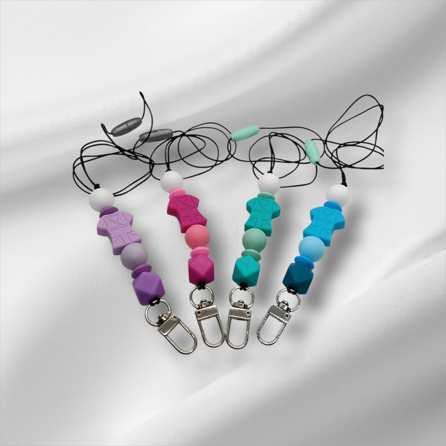 Nurse-Assorted colours Beaded Lanyards