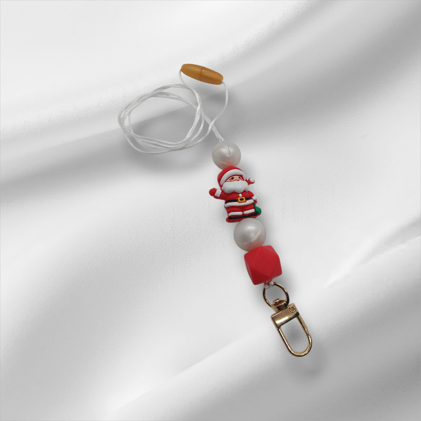Santa Beaded Lanyard