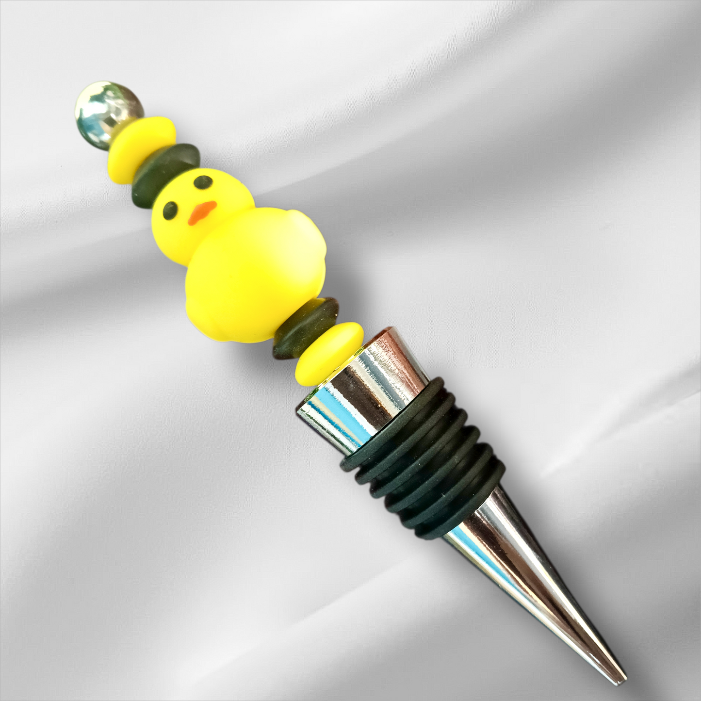 Duck(3D) Beaded Bottle Stopper