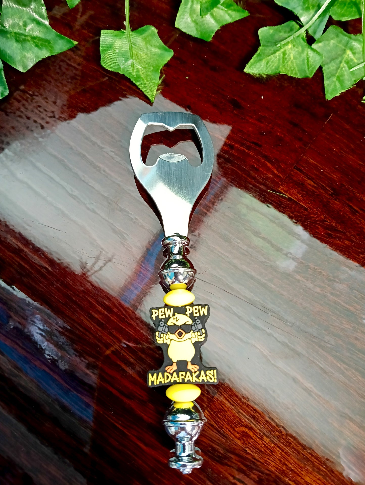Pew Pew Beaded Bottle Opener