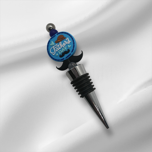 Father's Day Beaded Bottle Stopper