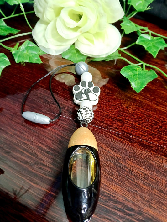 Cat+Dog Shadow Paw Beaded Hanging Diffuser