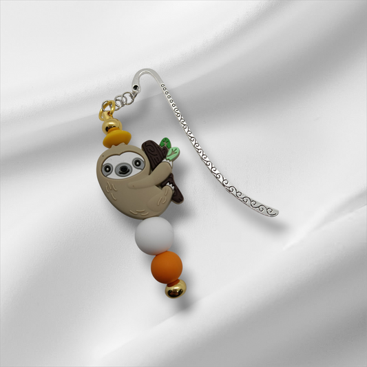 Sloth Beaded Bookmark