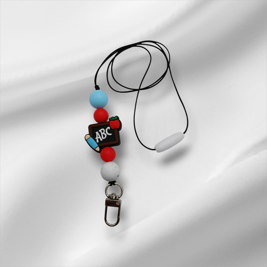 ABC Blackboard Beaded Lanyard