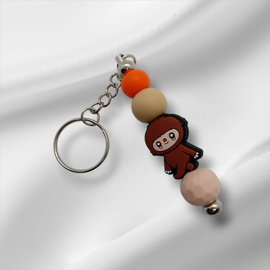 Brown Labubu Keychain