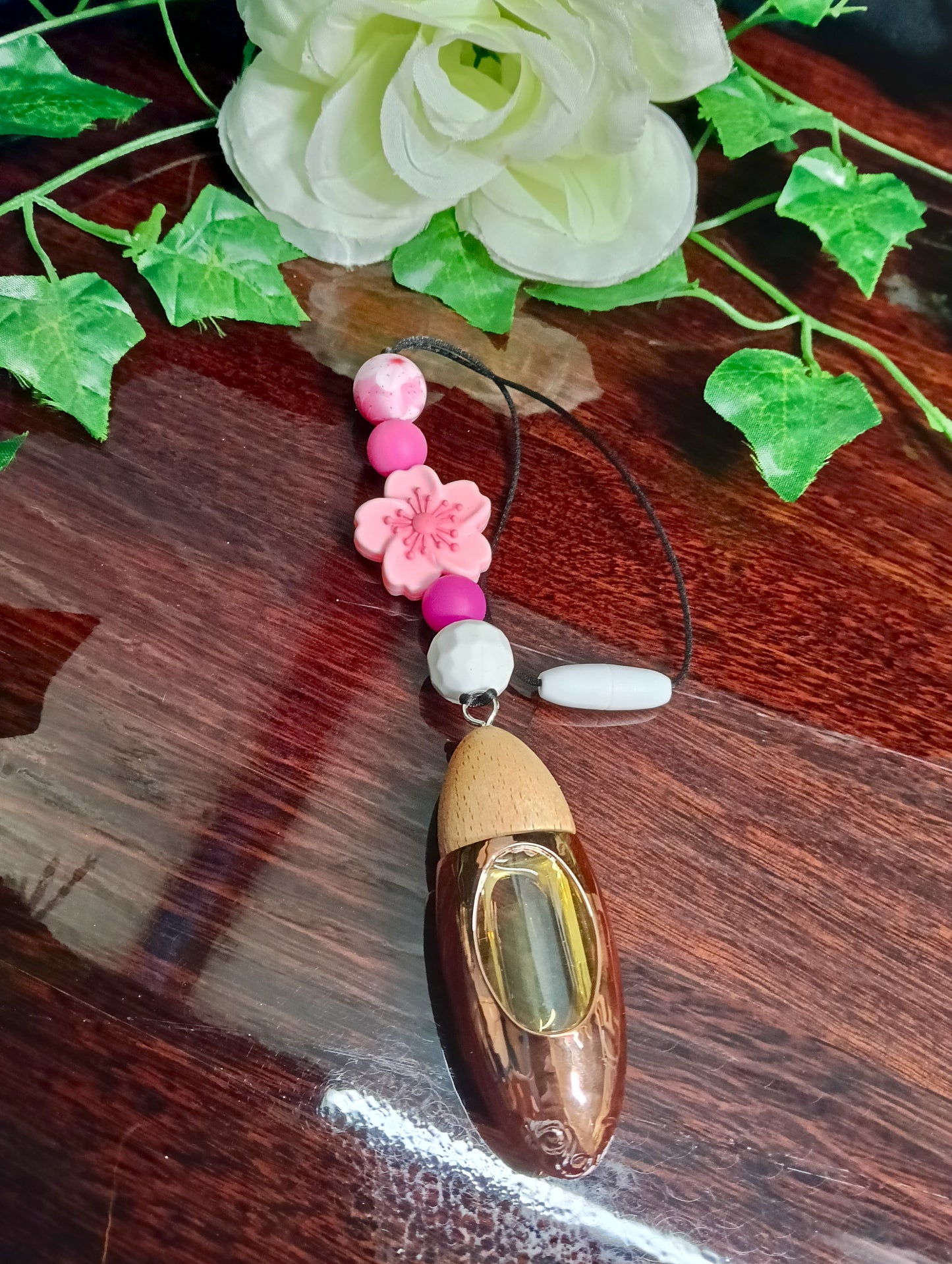 Cherry Blossom Beaded Hanging Diffuser