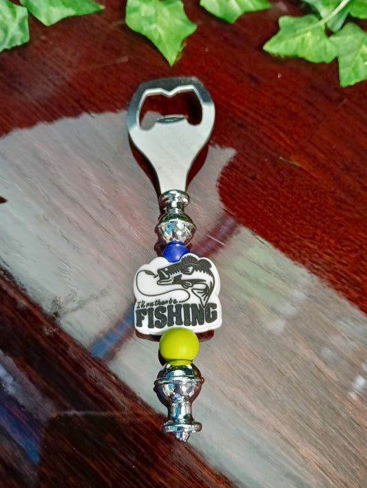 Fishing Beaded Bottle Opener