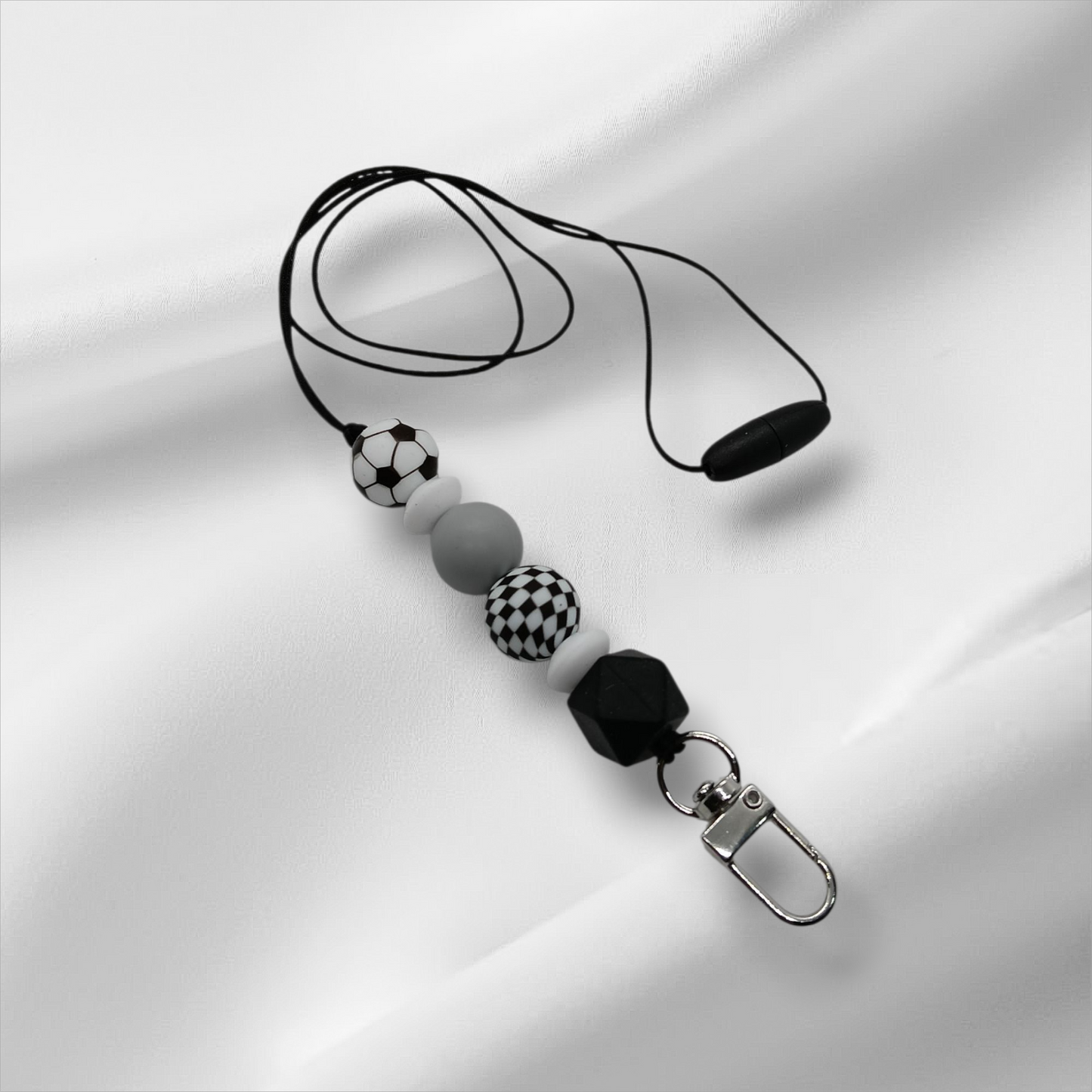 Soccer Beaded Lanyard