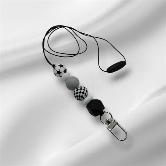 Soccer Beaded Lanyard