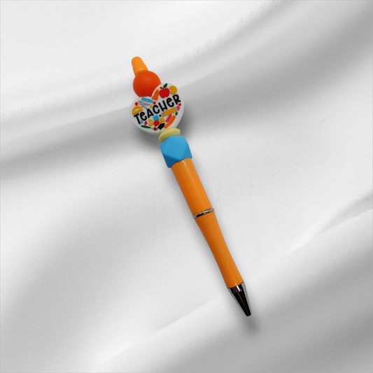Teacher-Heart-Tools Beaded Pen