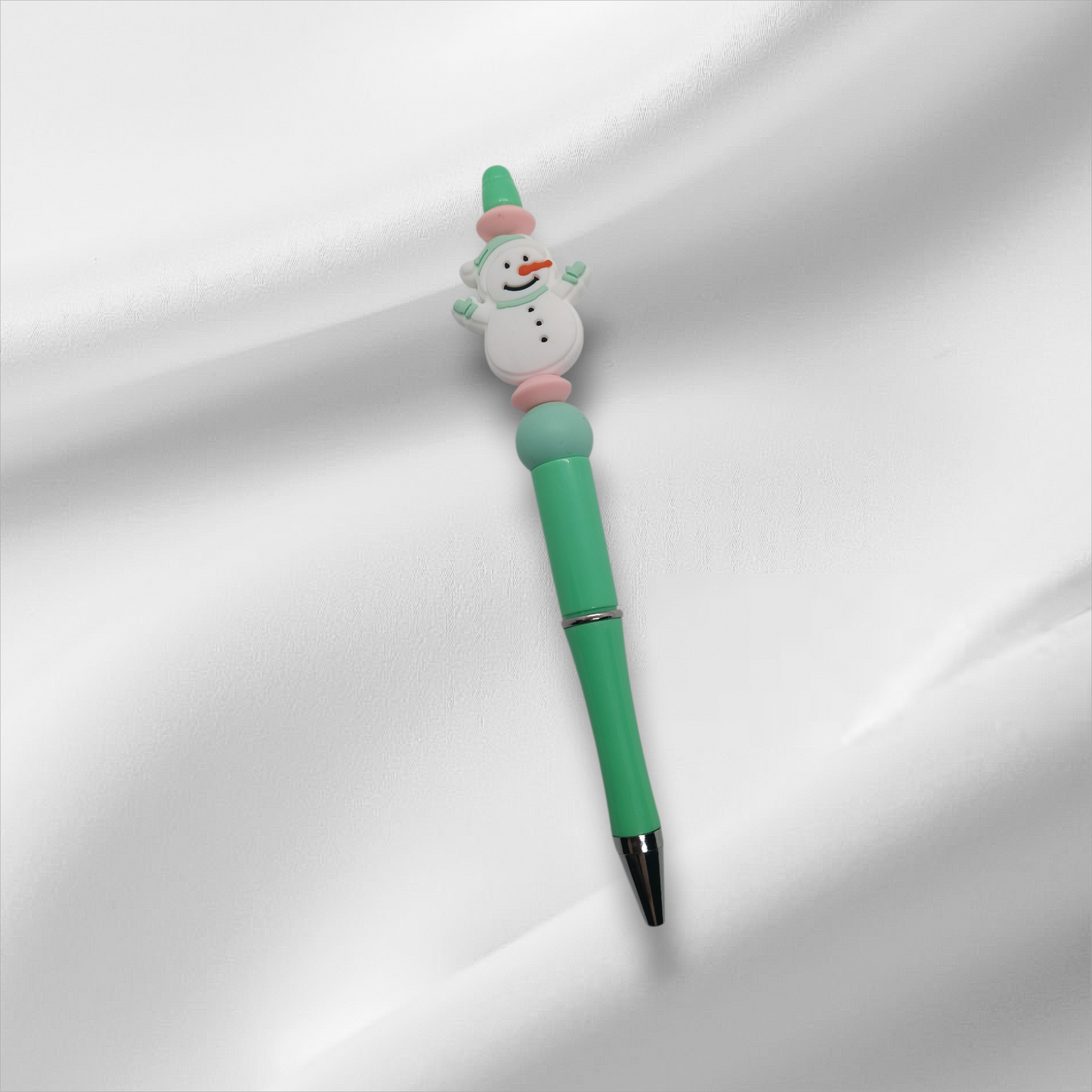 Snowman Beaded Pen
